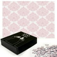 thumbnail image 3 of Ambesonne Damask Jigsaw Puzzle, Pink Victorian Pattern, Heirloom-Quality Fun Activity for Family Durable Cardboard, 1000 pcs, White Pink, 3 of 6