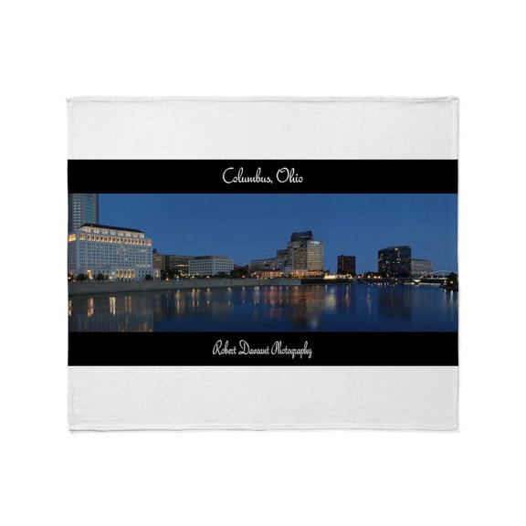 CafePress - Columbus Ohio Skyline Throw Blanket - Soft Fleece Throw Blanket, 50"x60" for All Ages