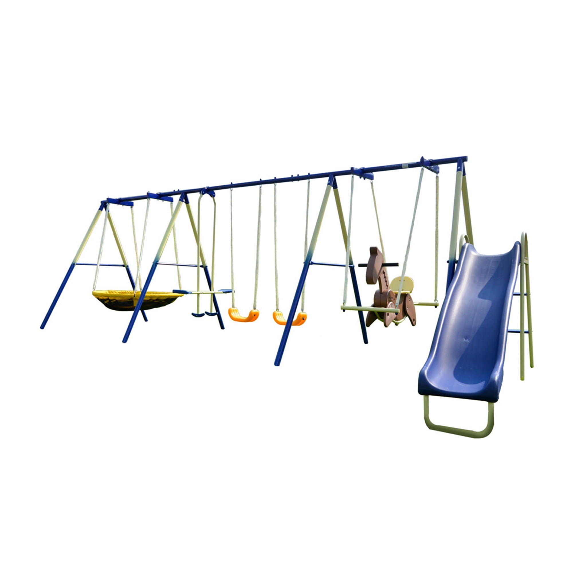 Ubuy Large Metal Swing Set Swing Set Accessories Heavy Duty Steel