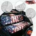 thumbnail image 5 of Yuyamidu American Flag UTV Seat Cushion Covers Compatible with Kawasaki Mule 3000 3010 3020 Replacement UTV Seat Cover Set Patriotic Bench Seats Cover Easy to Install, 5 of 7