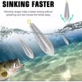 thumbnail image 3 of czcpp-Drop Shot Fishing Weights Kit Lead Freshwater Fishing Sinkers Bass Casting Removable Fishing Weights Saltwater Streamlined, 3 of 4