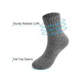 thumbnail image 3 of Gustave 2 Pairs Winter Thermal Socks for Men Cotton Wool Crew Socks Thick Warm Boot Socks Cozy Soft Insulated Casual Socks for Cold Weather Hiking "Gray", 3 of 8