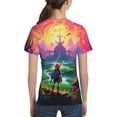 thumbnail image 5 of The Legend Of Zelda Teen T-Shirt Crewneck Short Sleeve Double-Sided Print Summer Tee Shirts Top For Youth Boys Girls Children Large, 5 of 7