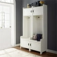 thumbnail image 2 of Crosley Furniture Fremont Arbre d'Entrée en Bois, Blanc Vieilli (Ensemble de 2), 2 of 13