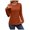 Brick Red, variant on XDZJLR Fall Shirts Women Fashion Casual T Shirt Leopard Printing Packet Crew Neck Top Blouse Black S
