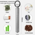 thumbnail image 2 of Keychain Pill Holder Small Titanium Pill Case Travel Pill Box Container Variable Lengths Portable Pill Organizer Metal Pill Case Bottle( Titanium XL-.), 2 of 7