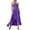 Purple, variant on OSOLU Women Casual Dress Flowy Summer Party Dress With Ruffled Straps Elegant Solid Color Daily Wear Comfortable Fit Cute Sundress Dresses For Women 2025 Elegant Classy