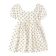 thumbnail image 3 of The Children's Place Baby And Toddler Girls Short Puff Sleeve Bow Smocked Dress, Sizes 6M-5T, 3 of 4