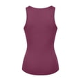 thumbnail image 3 of Bibifish Womens Tank Tops Heart Print V Neck Sleeveless Camisole Wrap Tie Waist Ruffle Hem Summer Everyday Tops, 3 of 3