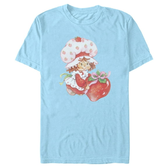 Men's Strawberry Shortcake Watercolor Cute Berry Graphic T-Shirt