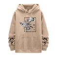 thumbnail image 5 of Men's Floral Print Casual Graphic Hoodies Drawstring Long Sleeve Pullover Sweatshirt, 5 of 5