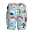 thumbnail image 4 of Picia Kawaii Sushi Pajama Shorts for Men, Men's Pajama Bottoms, Sleepwear,Short Pajama Pants-Small, 4 of 9
