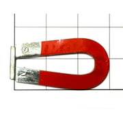 Eisco Labs Horseshoe, U Magnet, Chrome Steel, 3" x 1 9/16"
