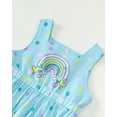 thumbnail image 4 of Little Girls Clothes Little Girls Polka Dots Dress 5T Girls Summer Dress 6Y Girls Sundress Sleeveless Dress with Cute Bag Blue, 4 of 7