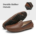 thumbnail image 2 of Bruno Marc Men Fashion Classic Loafers Driving Moccasins Shoes For Men Slip on Lightweight Loafers Shoes BM-PEPE-2 BROWN Size 11, 2 of 5