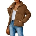 thumbnail image 2 of Winter Fashion Women Casual Zipper Jacket Lightweight Puffer Coat, 2 of 5