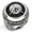 Jet, variant on High Polished No Plating Stainless Steel Ring with Top Grade Crystal, Siam - Size 10