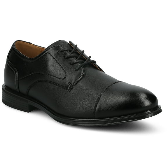 Vance Mens Alec Comfort Cap-toe Flexible Oxford Dress Shoe, Widths Available