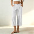 thumbnail image 7 of Luvrsol Capris for Women High Rise Wide Leg Capri Pants Loose Straight Leg Summer Casual S-2XL, 7 of 7