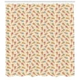 thumbnail image 3 of Dessert Shower Curtain, Appetising Waffle Coned Ice Creams with Pile of Cherry Toppers Fresh Summer Pattern, Fabric Bathroom Set with Hooks, 69W X 70L Inches, Multicolor, by Ambesonne, 3 of 3