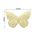 thumbnail image 3 of Efavormart 10 Pack Metallic Gold Foil Large 3D Butterfly Wall Stickers, Butterfly Paper Charger Placemat - 8"x12", 3 of 11