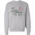 thumbnail image 2 of Inktastic Well Bless Your Heart with Floral Print Adult Sweatshirt, 2 of 4