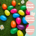 thumbnail image 3 of Joyfy 150 Pcs 3.15" Easter Eggs, Fillable Plastic Eggs for Easter, Empty Colorful Bright Eggshells,for Easter Hunt, Filling Treats, Party Favor, Basket Stuffers, Classroom Prize Supplies, 3 of 8