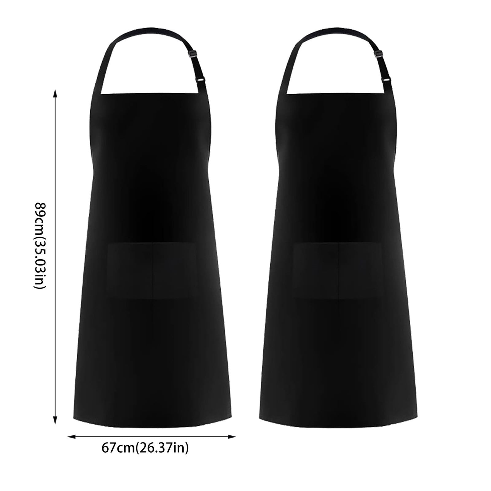 6 Pack Rubber Vinyl Apron With Adjustable Length Neck Strap Apron Keeps You Clean And Dry When Dishwashing/ 6Pc Apron