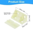 thumbnail image 2 of 20 Pcs 90 Degree Plastic Corner Braces, 20x42x20mm Shelf Right Angle Brackets with Screws, Beige, 2 of 6