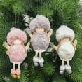 thumbnail image 6 of Sijiali Girl Shape Xmas Tree Ornament Decorative Fabric Festival Ambience Christmas Pendant Home Decor, 6 of 10