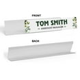 thumbnail image 2 of Printtoo Personalized Desk Name Plate Pretty Greenery Prints Custom Acrylic Office Desk Name Plate Accessory 2x8 Inches, 2 of 5