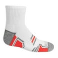 thumbnail image 2 of Fruit of the Loom Active Ankle Socks for Boys, White, Sizes 3-9 (12-Pack), 2 of 4