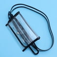 thumbnail image 4 of EeaseMX 1 funda transparente para teléfono móvil, monedero ajustable de PVC con cinturón para mujer (negro), 4 of 8