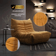 thumbnail image 2 of Sillon individual  Lounge AIRJOL YY-85 Amarillo Caterpillar Camel Sillón Moderno Ergonómico Acolchado Retro Chic para Sala y Recámara, 2 of 5