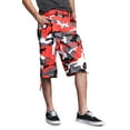 thumbnail image 5 of G-style USA Men's Belted Camo Cargo Shorts 9AP10 - ORANGE CAMO - 50, 5 of 6