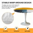 thumbnail image 6 of Abstract STYLE Elastic Fitted Round Table Cover Impressionist Style Waterproof Outdoor Tablecloth for Holiday Party, Picnic, Patio & Dining Fits Tables Up to 45"-54", 6 of 8