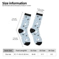 thumbnail image 2 of Bingfone Compression Socks for Women and Men Long Socks for Running Athletic Cycling Nurse- Skiing penguin Bear, 2 of 6