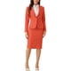 thumbnail image 1 of Conjuntos de traje para mujer INSPIRE CHIC, blazers de manga larga y falda lápiz, dos piezas, atuendos de trabajo, naranja XL, 1 of 6