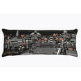 thumbnail image 6 of 35" Black Annapolis Nighttime Skyline Lumbar Decorative Pillow, 6 of 6