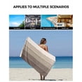 thumbnail image 5 of Brown Beige Ombre Towel Set of 3, Soft Microfiber Bath Towels, Hand Towel, Washcloths, Farmhouse Vintage Wooden Striped Quick-Dry Absorbent Towels for Bathroom Kitchen Hotel Beach Gym Spa, 5 of 7