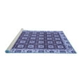 thumbnail image 2 of Ahgly Company Machine Washable Indoor Square Oriental Blue Traditional Area Rugs, 8' Square, 2 of 4