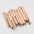 thumbnail image 4 of Wood Clothes Pegs Line Laundry Clip Clips Garment Pin Snacks Bag Clips Children Craft Pin Woodcraft Multi-functional for Home Living Room, 4 of 8