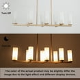 thumbnail image 3 of LNC Modern&Contemporary Chandelier 8-light 32’’ Large Kitchen Island Linear Chandelier, 3 of 5