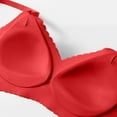 thumbnail image 3 of LYEAA Wireless Bras for Women Padded Lace Push up Daily Bras Wirefree Adjustable Strap Lift Soft Bralette No Wire Breathable Comfort Sleeping Bras with Removable Cup Red XL, 3 of 4