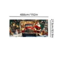 thumbnail image 2 of Fwttom Christmas Garage Door Cover Decorations - Santa Claus & Truck Merry Christmas Banner Garage Door Decor Outdoor Indoor for Xmas Holiday,, 2 of 7
