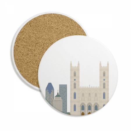 

Canada Landmark and City Coaster Cup Mug Tabletop Protection Absorbent Stone