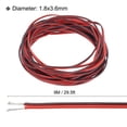 thumbnail image 2 of Uxcell 20 Gauge Wire 2 Conductor Electrical Wire 29.5FT Red Black Cable Tinned Copper/Flexible/Silicone, 2 of 6