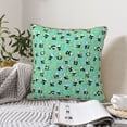thumbnail image 4 of KLL Alphabet And Panda Decorative Throw Pillow Covers Velvet Soft for Couch Sofa Bedroom Living Room Outdoor (No pillow core)- 20"x20", 4 of 5