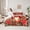 Red, variant on Feelyou Pink Vibrant Sunflower Twin Bedding Sets 7-Piece, Inspirational Words Bedding Comforter Set, Hope and Love Theme Reversible Sheet Sets, Microfiber Bedroom Decor