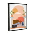 thumbnail image 3 of Stupell Industries Black Cat Watching Peaceful Sunny Hills Scenery Graphic Art Jet Black Floating Framed Canvas Print Wall Art, Design by June Erica Vess, 3 of 5